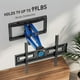 thumbnail image 3 of Pipishell Soporte de pared para TV, soporte de pared de movimiento completo con brazos dobles, giratorio, extensión para televisores planos o curvos de 26 a 65 pulgadas de hasta 99 libras, VESA máx. 4, 3 of 5