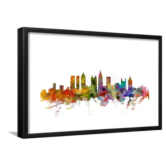 Atlanta Georgia Skyline, Scenic Framed Art Print Wall Art by Michael Tompsett Sold by Art.Com