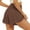 Brown, variant on AEXTO Crossover Athletic Shorts for Women 2 in 1 Flowy Running Shorts with Pockets Spandex Butterfly Workout Tennis Skorts cheeky short skirt stretchy