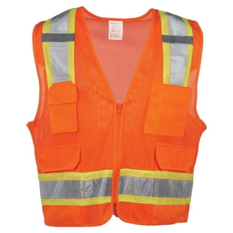 J.J. Keller High Visibility Breakaway Safety Vest, 5-Pack - Type R Class 2 ANSI Compliant