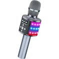 thumbnail image 2 of BONAOK Micrófono de karaoke inalámbrico Bluetooth con luces LED, micrófono portátil 4 en 1 con altavoz, reproductor de karaoke para cantar, fiesta en casa, regalo de cumpleaños para niños, adultos y n, 2 of 4