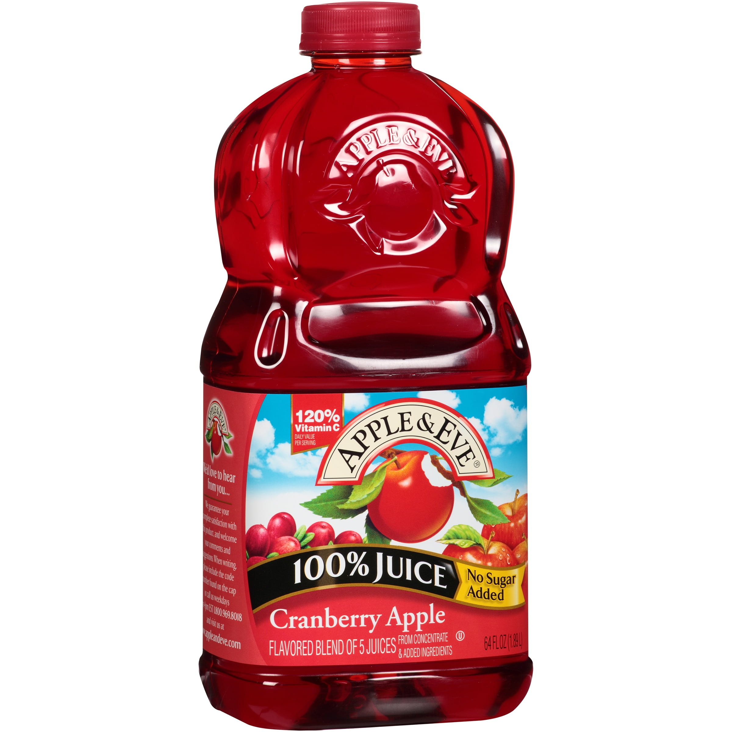 Apple & Eve Cranberry Apple 100% Juice 64 fl. oz. Bottle by Apple & Eve