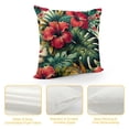 thumbnail image 4 of COMIO  Hibiscus Flowers Pillowcase Summer Hawaiian Tropical Plants Decorative Throw Pillow Covers Cushion Covers for Sofa Couch Bed Chair Colorful White, 4 of 5