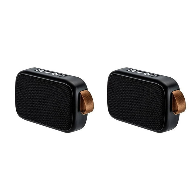 relayinert NEW Portable Wireless Bluetooth Speaker Soundbar Outdoor Support FM black 2Set
