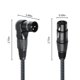 thumbnail image 2 of Cable XLR Devinal en ángulo recto macho a hembra recto de 1 m, paquete de 2, 2 of 8