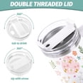 thumbnail image 3 of Easter Tumbler with Handle 40oz Easter Egg Bunny Flowers Tumbler with Lid and Straw Colorful Holiday Stainless Steel Cup for Easter Spring Home Office Travel, 3 of 6