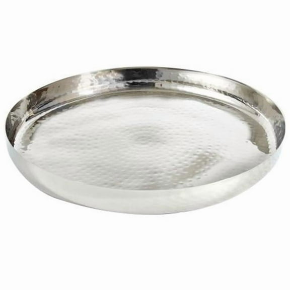 Leeber 72577 16 in. Hammered Round Tray