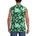 thumbnail image 4 of Uemuo Sea Turtle Pattern Men's Sleeveless T-Shirt,Muscle Athletic Tank Top, Moisture-wicking Quick-dry Breathable Classic Tee Top for Gym Run Outdoor Sports-XX-Large, 4 of 8