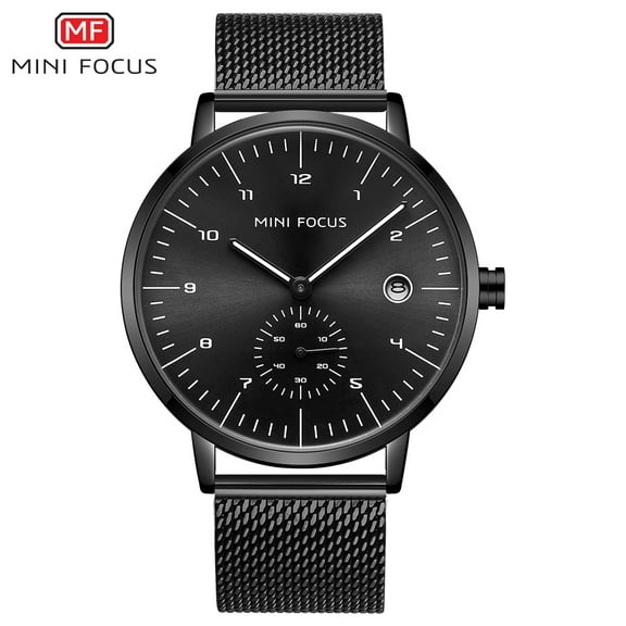 Men's Watches Men's Quartz Watch Waterproof Stainless Steel Blue