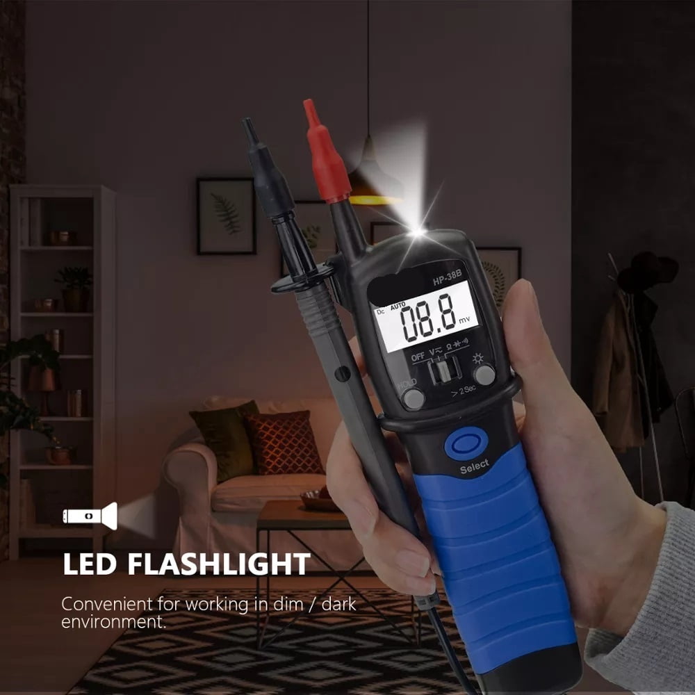 Digital Multimeter Pen Type 2000 Counts Auto No-Contact Voltage Electronic Diode Resistance Tester ,High&Low Sensitivity