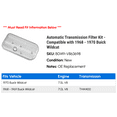 thumbnail image 2 of Automatic Transmission Filter Kit - Compatible with 1968 - 1970 Buick Wildcat 1969, 2 of 2