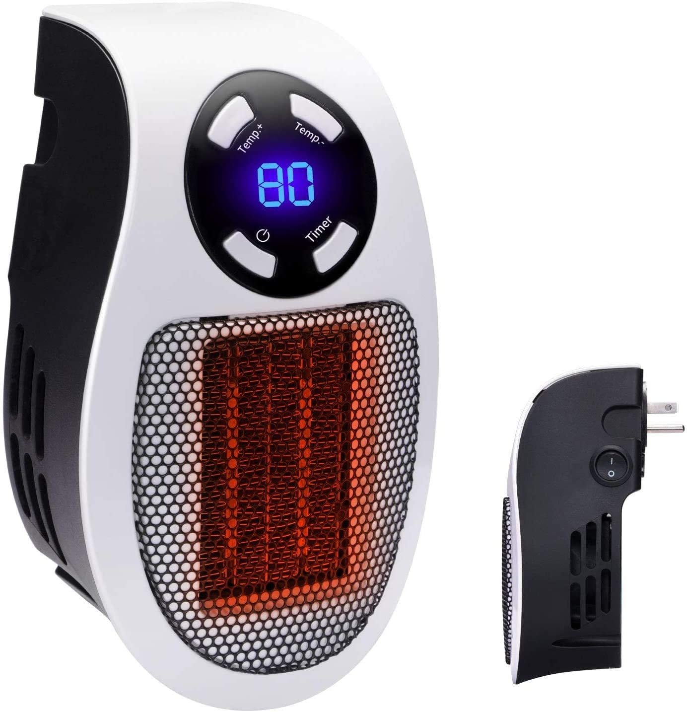 Cozy Place Cordless Plug In Warm Room Space Heater 350W Power with LED... 