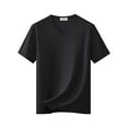 thumbnail image 2 of BinBiL Men's V-Neck T Shirt Short Sleeve Tee T-Shirts for Men Series Black XXXXL(XXXXL), 2 of 9