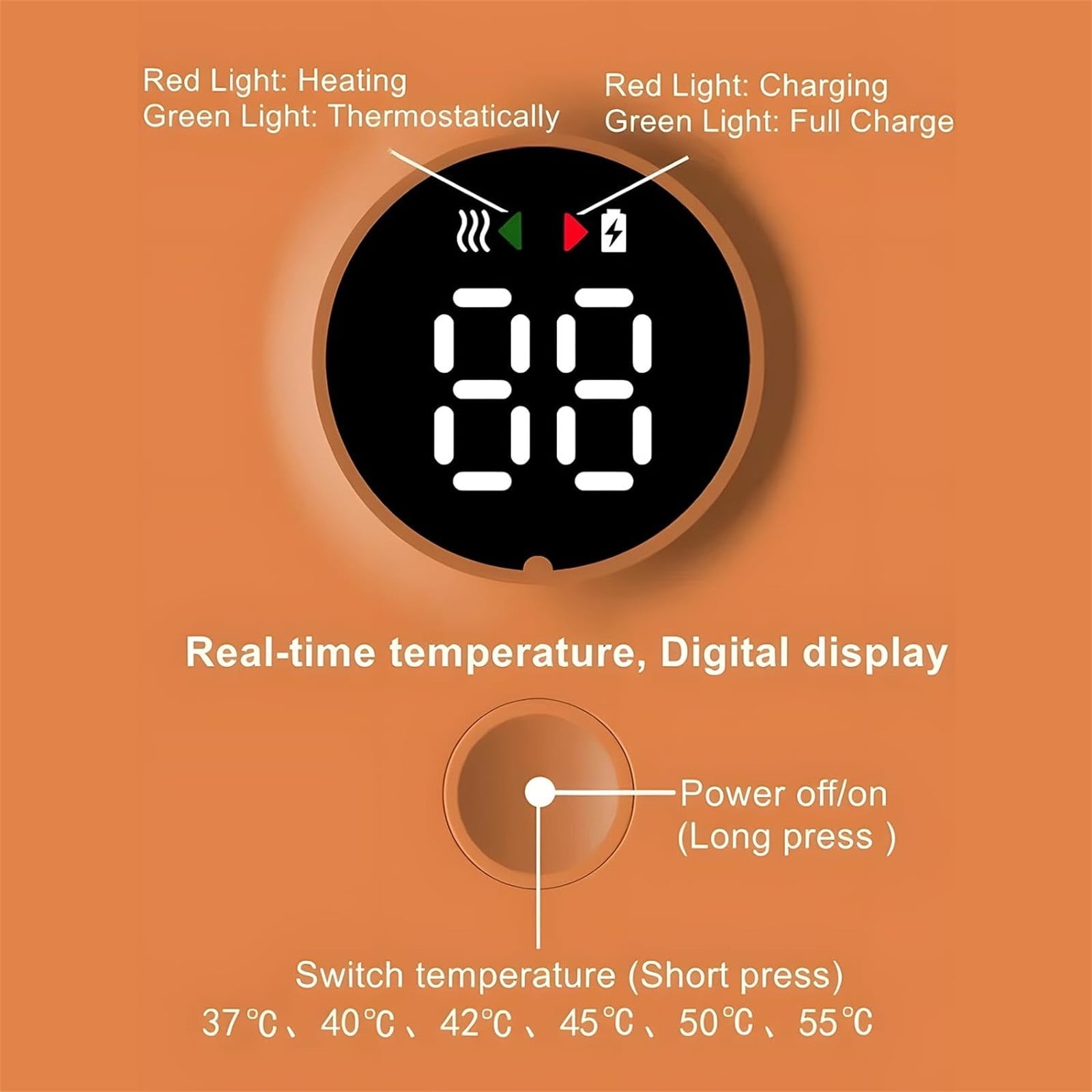Bpyeka Portable Bottle Warmer USB Baby Bottle Warmer Water Warmer The Milk and formulas Warmer Fast Heating 6000mAh Rechargeable Battery,Home Improvement,Household Essentials