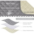 thumbnail image 3 of Housse de Sofa Inclinable, Housses de Canapé Inclinable, Housse de Canapé Inclinable à Mouvement Protecteur de Meuble avec Sangles Élastiques (Standard 3 Places, Gris Pâle, 3 of 6