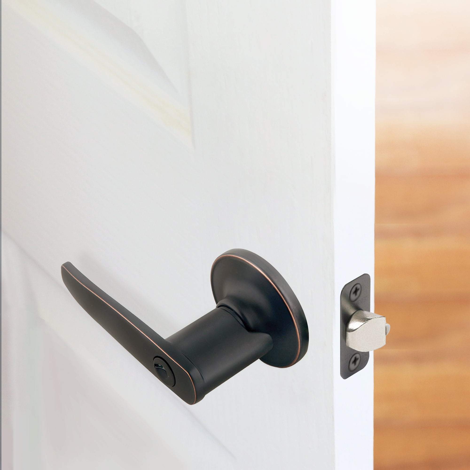 Design House Delavan 2-Way Interior/Exterior Keyed Door Lever, Oil Rubbed Bronze