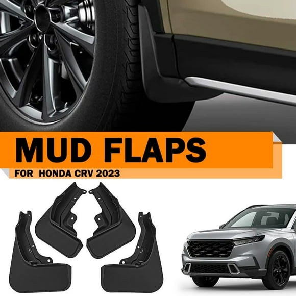 ALLTIMES 4PCS Mud Flaps Splash Guards for Honda CRV GAS Version 2023, Black PP Plastic Mudguard