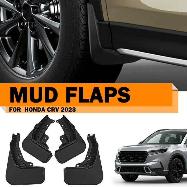 ALLTIMES 4PCS Mud Flaps Splash Guards for Honda CRV GAS Version 2023, Black PP Plastic Mudguard