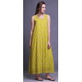 thumbnail image 3 of Bimba Robe de Nuit en Rayonne Imprimée pour Femmes, Sans Manches, Tenue de Nuit, Robe Maxi - TP, 3 of 5