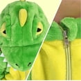 thumbnail image 4 of Joyfy Baby Dinosaur Costume for Toddler Hooded Zipper Pajama Jumpsuit for Halloween Dress Up 18-24 Months, 4 of 8