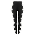 thumbnail image 4 of Penkiiy Yoga Pants Women's High Print Waist Yoga Long Yoga Pant Abdomen Control Training Running Yoga Pants White Yoga Leggings for Women, 4 of 4