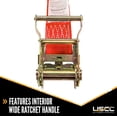 thumbnail image 3 of 2" x 15' Red Endless Ratchet Strap w/ Interior Wide Ratchet - 4 Pack, 3 of 7