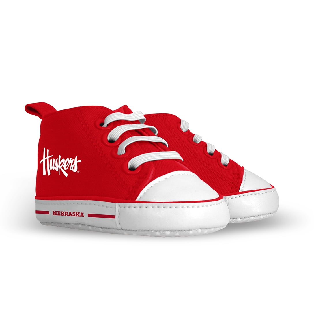 BabyFanatic Pre-Walkers High-Top Unisex Baby Shoes - NCAA Nebraska Cornhuskers