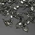 thumbnail image 2 of Agiferg 100pcs Fishing Barrel Swivel Pin Connector Solid Rings With Interlock Snap, 2 of 6