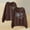 Brown 1, variant on Women'S Full Zip Up Hoodie Long Sleeved Top Stars Printd Drawstring Hooded Sweatshirts Pockets Jacket Coat With Pockets Black L
