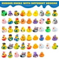 thumbnail image 5 of Joyfy 60 Pcs Rubber Ducks for Jeep, Mini Rubber Duckie Toys with Mesh Carry Bag for Kids Baby Bath Shower Toys, Christmas & Birthday Gifts, Halloween Party Favors, Easter Egg Stuffers, 5 of 11