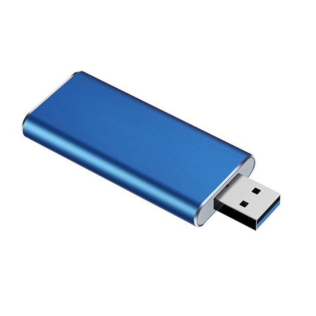 M.2 NGFF a USB3.0 SSD Box 1TB SSD Case para 2230/2242 M.2 B-key SSD (Azul) Tmvgtek Para estrenar