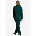 thumbnail image 3 of Jessica London Women's Plus Size Ponte Split Neck 2-Piece Set, 3 of 4