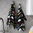 thumbnail image 5 of T-fal Print Fiber Reactive Kitchen Towel, Two Pack, Utensils, 5 of 6