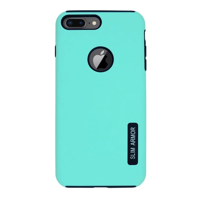 Funda new case doble capa mas vidrio templado para iPhone 7 | 8 Plus Menta Atti New Case