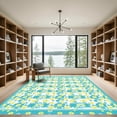 thumbnail image 2 of ODIKA 5'x7' Machine Washable Non-Slip Area Rug, Cottage Yellow High Traffic Rug with Pad, Yellow, 1052328, 2 of 8