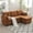 Brown+Chenille, variant on MOONMISS Corduroy Upholstered L-Shaped Storage Reversible Chaise Sectional Sofa with Side Pocket-Orange