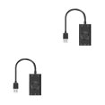 thumbnail image 2 of stanreset Portable USB External Sound Card Two-in-One 3-Port Output 2Set Black, 2 of 6