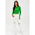 thumbnail image 5 of Blusa manga larga con pedrería Roman Fashion /Juvenil, 933 (Verde) verde CH Roman Fashion BL-M-933-VERDE, 5 of 5