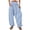 013_Light Blue, variant on Wide Leg Pants for Womens High Waist Casual Palazzo Beach Loose Baggy Harem With Pockets Army Green