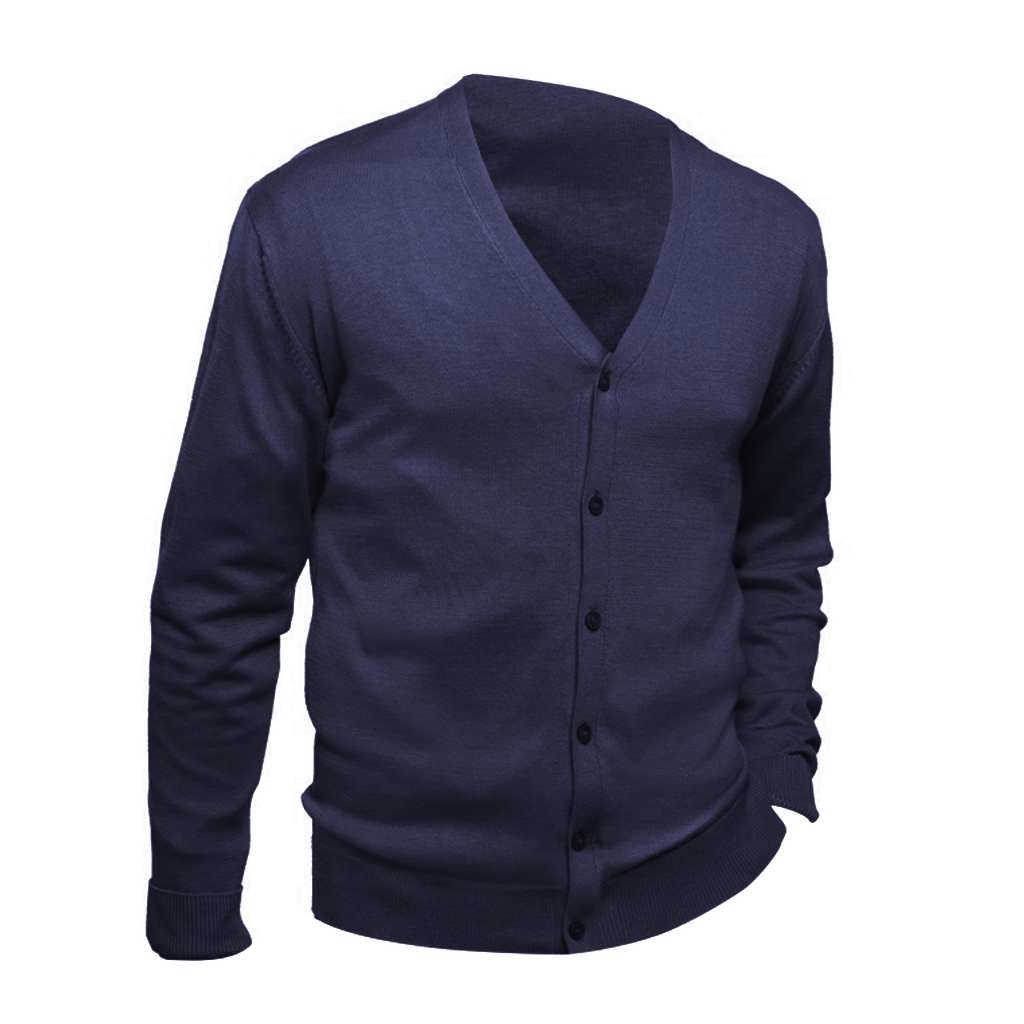 v neck cardigan men