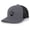 Charcoal/Black, variant on Men's Retro Geometric Diamond Mountain Outdoors Woodland Embroidered Mesh Back Trucker Hat, Black/Charcoal