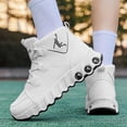 thumbnail image 5 of CORASUN Men's White Athletic Sneakers with Air Cushion, Waterproof PU Leather Lightweight Non-Slip Running Shoes for Men & Teens, Gym and Daily Casual, 5 of 9