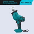 thumbnail image 4 of Cordless Electric Saw Reciprocating Saw Battery Tool Metal Wood Cutting Machine Tool Variable Speed For 18V Battery, 4 of 7