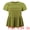 Olive Green, variant on DARING DIVA Women's Plus Babydoll Blouse Trendy Flowy Peplum Tops 1X Olive Green