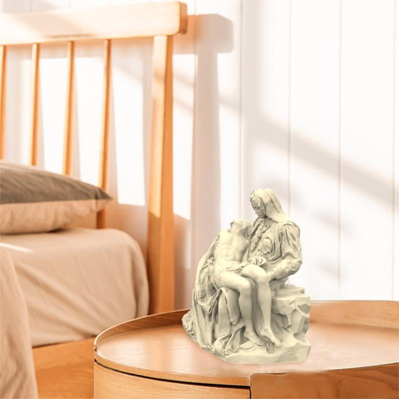 3D Statue Mold Silicone Pieta Silicone Candle Making Mold Gypsum Candle Mold