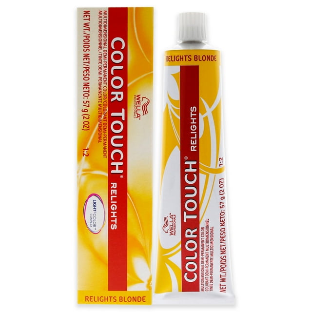 Color Touch Relights Demi-Permanent Color Wella 00 Clear Glaze Tinte para el cabello 2 oz