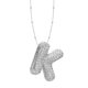 thumbnail image 1 of Collar Colgante de Oro Collar de Carta Incrustado con Collar de Cobre Hueco, Collar Colgante de Diamante de Carta Collar de Carta de Oro, 1 of 3