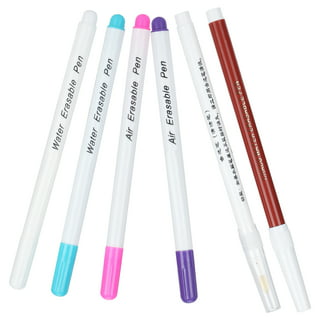 2pc Fabric Erasable Marker Water Soluble Pen Stitch Cross Ink Tool Sewing  Craft 