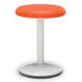 thumbnail image 1 of OFM Orbit 18" Rond en Similicuir Sans Dossier Tabouret Actif Orange, 1 of 1