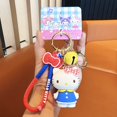 thumbnail image 1 of Llavero genuino Sanrio Kuromi Cinnamoroll MyMelody Hellokitty, bolso colgante, adornos creativos para muñecas, regalo de cumpleaños para niñas Fivean unisex, 1 of 2